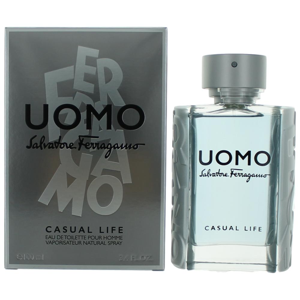 Bottle of Uomo Casual Life by Salvatore Ferragamo, 3.4 oz Eau De Toilette Spray for Men